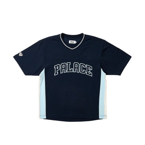 Palace PANEL V-NECK JERSEY NAVY - $88.00