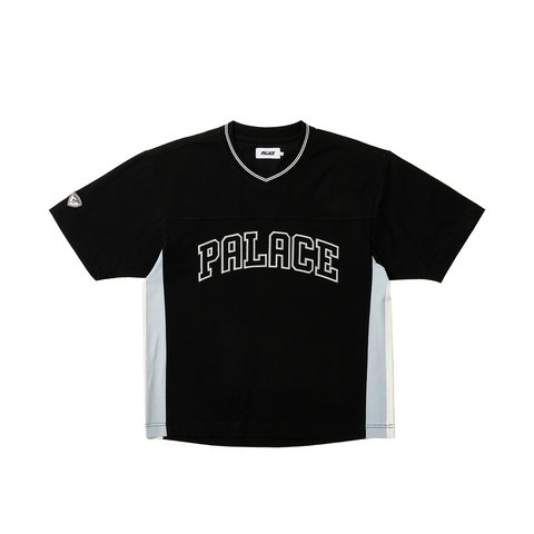 Palace PANEL V-NECK JERSEY BLACK - $88.00
