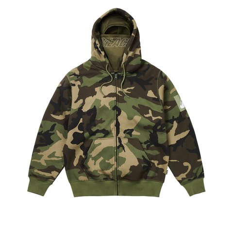 Palace FACEMASK THERMAL HOOD CAMO - Colorway