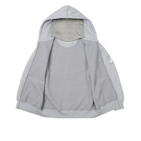 Palace FACEMASK THERMAL HOOD GREY MARL - Colorway