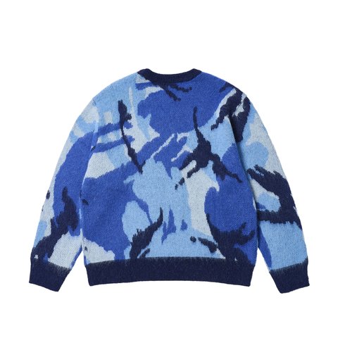 Palace HAIRY CAMO KNIT WATER - Colorway