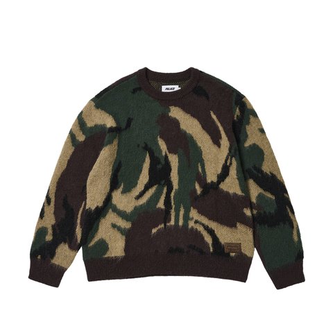 Palace HAIRY CAMO KNIT WOODLAND - Colorway