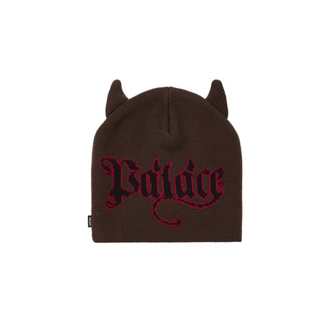 Palace HORNY NEIN CUFF BEANIE NICE BROWN - Colorway