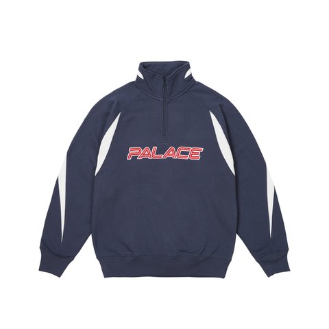 Palace ISN'T IT 1/4 ZIP NAVY - Colorway