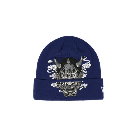 Palace MASKS NEW ERA BEANIE BLUE - Colorway