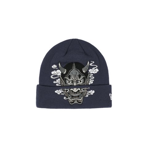 Palace MASKS NEW ERA BEANIE NAVY - Colorway