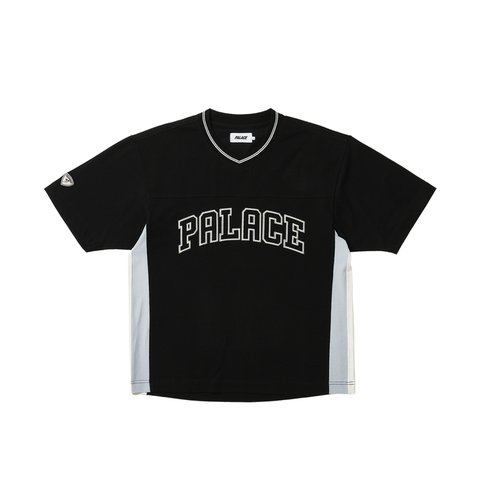 Palace PANEL V-NECK JERSEY BLACK - Colorway