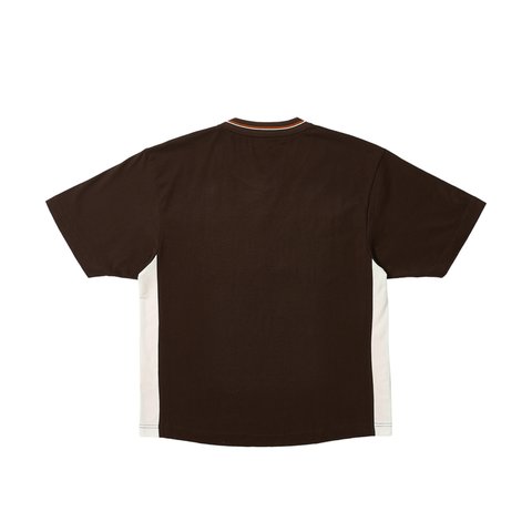 Palace PANEL V-NECK JERSEY BROWN - Colorway
