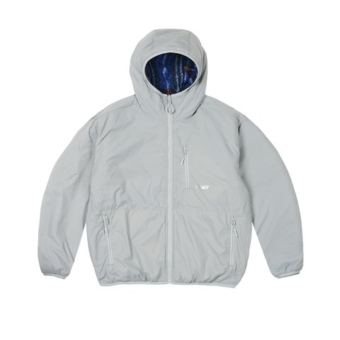 Palace REVERSIBLE CHECK FLEECE JACKET BLUE - Colorway