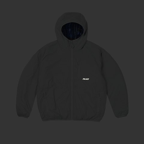 Palace REVERSIBLE CHECK FLEECE JACKET BLUE - Colorway