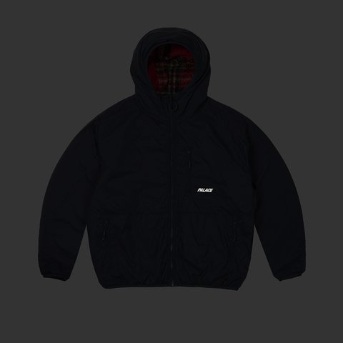 Palace REVERSIBLE CHECK FLEECE JACKET RED - Colorway