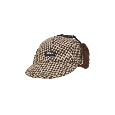 Palace REVERSO EARFLAP 4-PANEL HOUNDSTOOTH BROWN - Colorway
