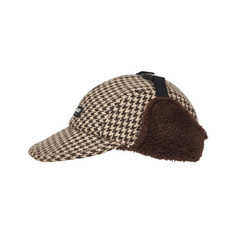 Palace REVERSO EARFLAP 4-PANEL HOUNDSTOOTH BROWN - Colorway