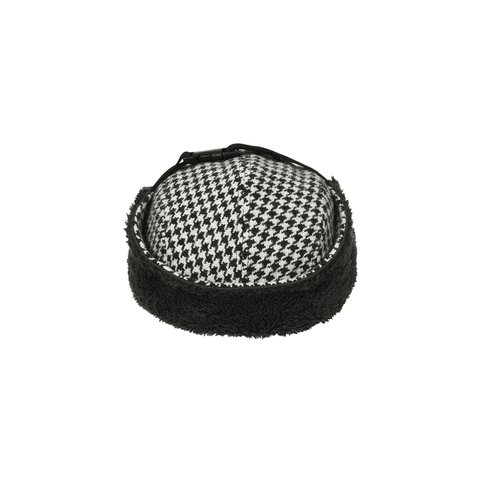 Palace REVERSO EARFLAP 4-PANEL HOUNDSTOOTH WHITE - Colorway