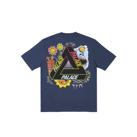 Palace TRI-LOTTIE T-SHIRT NAVY - Colorway