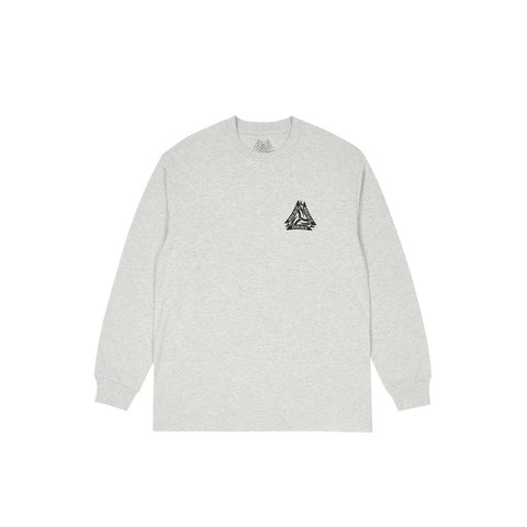 Palace TRIBAL TRI LONGSLEEVE GREY MARL - Colorway