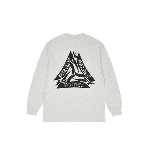 Palace TRIBAL TRI LONGSLEEVE GREY MARL - Colorway