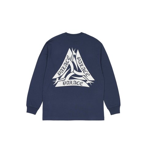 Palace TRIBAL TRI LONGSLEEVE NAVY - Colorway