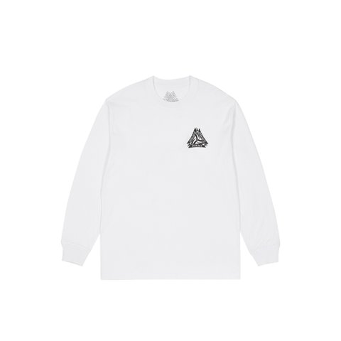 Palace TRIBAL TRI LONGSLEEVE WHITE - Colorway