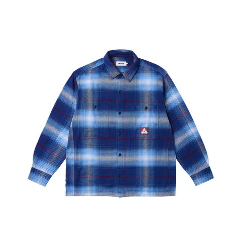 Palace WORK SHIRT BLUE / RED - Colorway