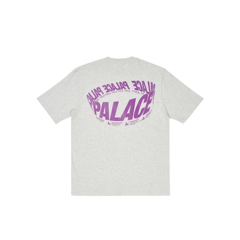 Palace WRAPPER LOGO T-SHIRT GREY MARL - Colorway