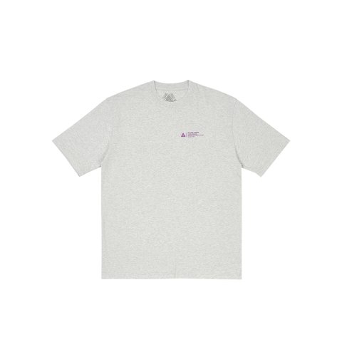 Palace WRAPPER LOGO T-SHIRT GREY MARL - Colorway