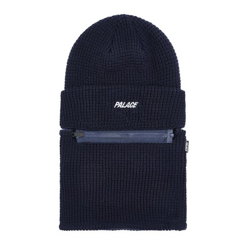 Palace ZIP OFF FACEWARMER P BEANIE NAVY - Colorway