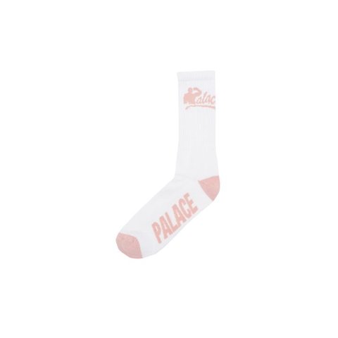 Palace MUSCLE SOCK WHITE PINK