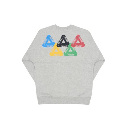 Palace PERFORMANCE CREW GREY - Colorway