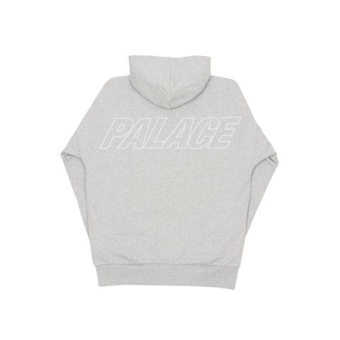 Palace WAFFLE ZIP HOOD GREY