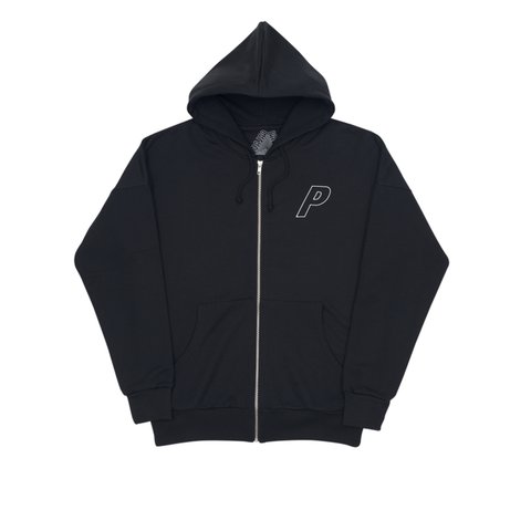 Palace WAFFLE ZIP HOOD BLACK - Colorway