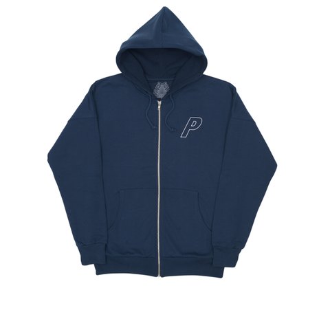 Palace WAFFLE ZIP HOOD NAVY - Colorway
