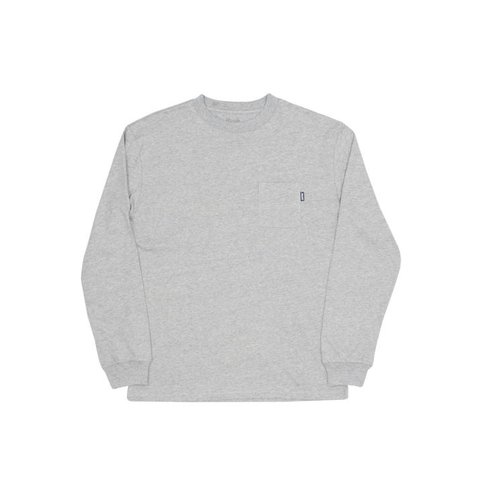 Palace POCKET L/S T-SHIRT GREY