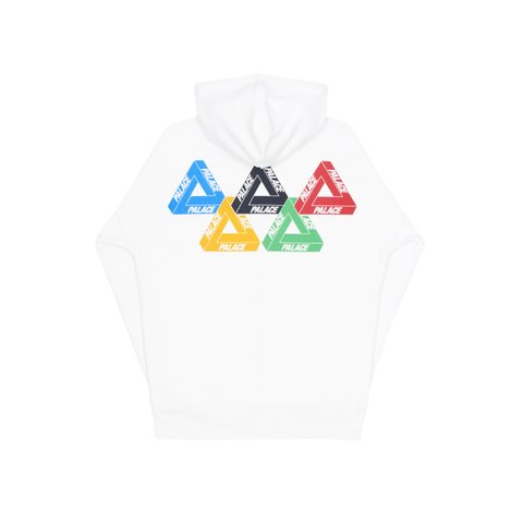 Palace PERFORMANCE ZIP HOOD WHITE - Colorway