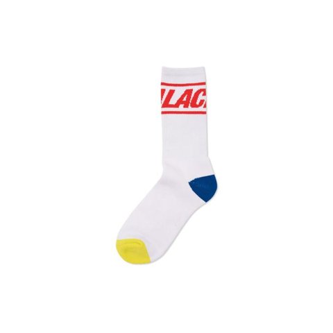 Palace FONT SOCK WHITE