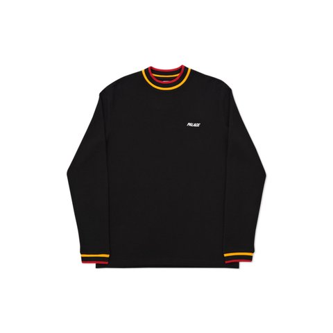 Palace SQUARE WEAVE CREW BLACK - Colorway