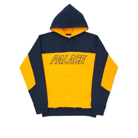 Palace SPACE HOODIE NAVY / YELLOW - Colorway