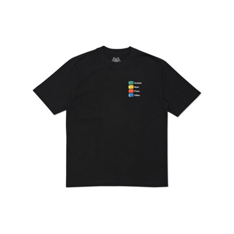 Palace HI-CHART T-SHIRT BLACK - Colorway