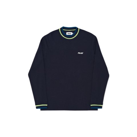 Palace SQUARE WEAVE CREW NAVY - Colorway