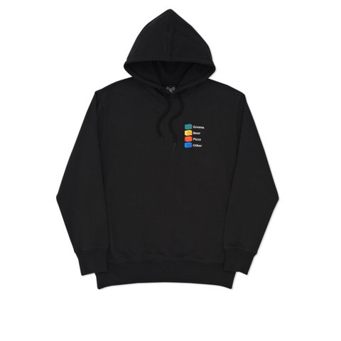 Palace HI-CHART HOOD BLACK - Colorway