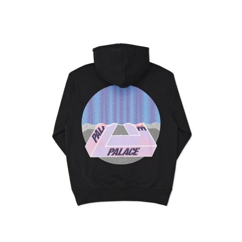 Palace TRI-CURTAIN HOOD BLACK