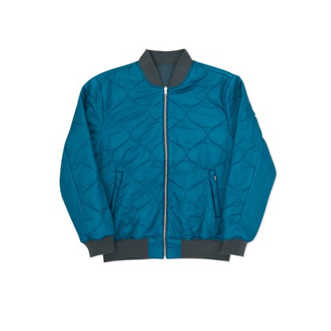 Palace REVERSIBLE QUILTER STORM GREY / BLUE - Colorway