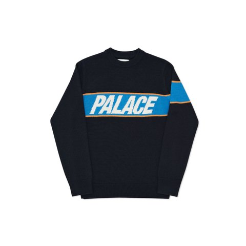 Palace LOGO KNIT BLACK - Colorway