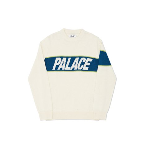 Palace LOGO KNIT WHITE - Colorway