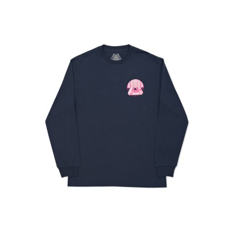 Palace TRI-CURTAIN LONGSLEEVE NAVY - Colorway