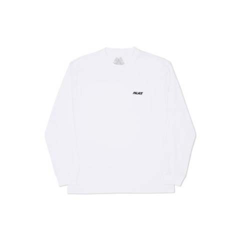 Palace POCKET LONGSLEEVE WHITE