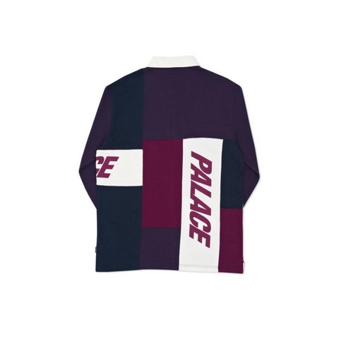 Palace PATCHWORK RUGBY NAVY / PURPLE / MYSTERIO