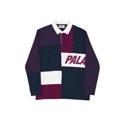 Palace PATCHWORK RUGBY NAVY / PURPLE / MYSTERIO - Colorway
