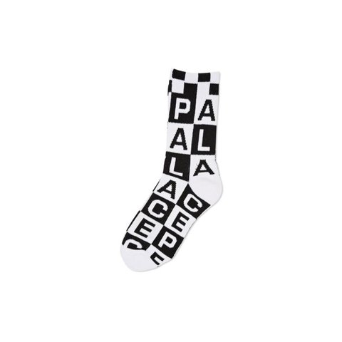Palace CHECK IT SOCK BLACK / WHITE