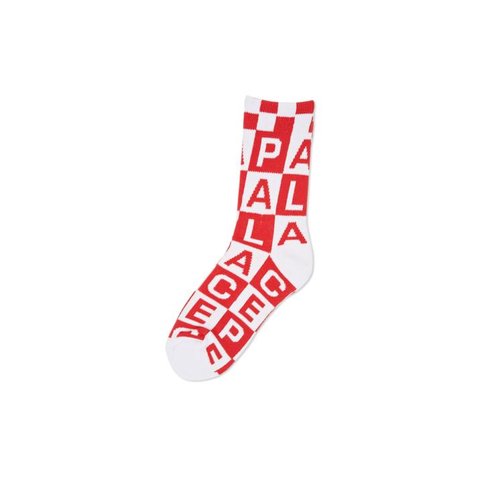 Palace CHECK IT SOCK RED / WHITE